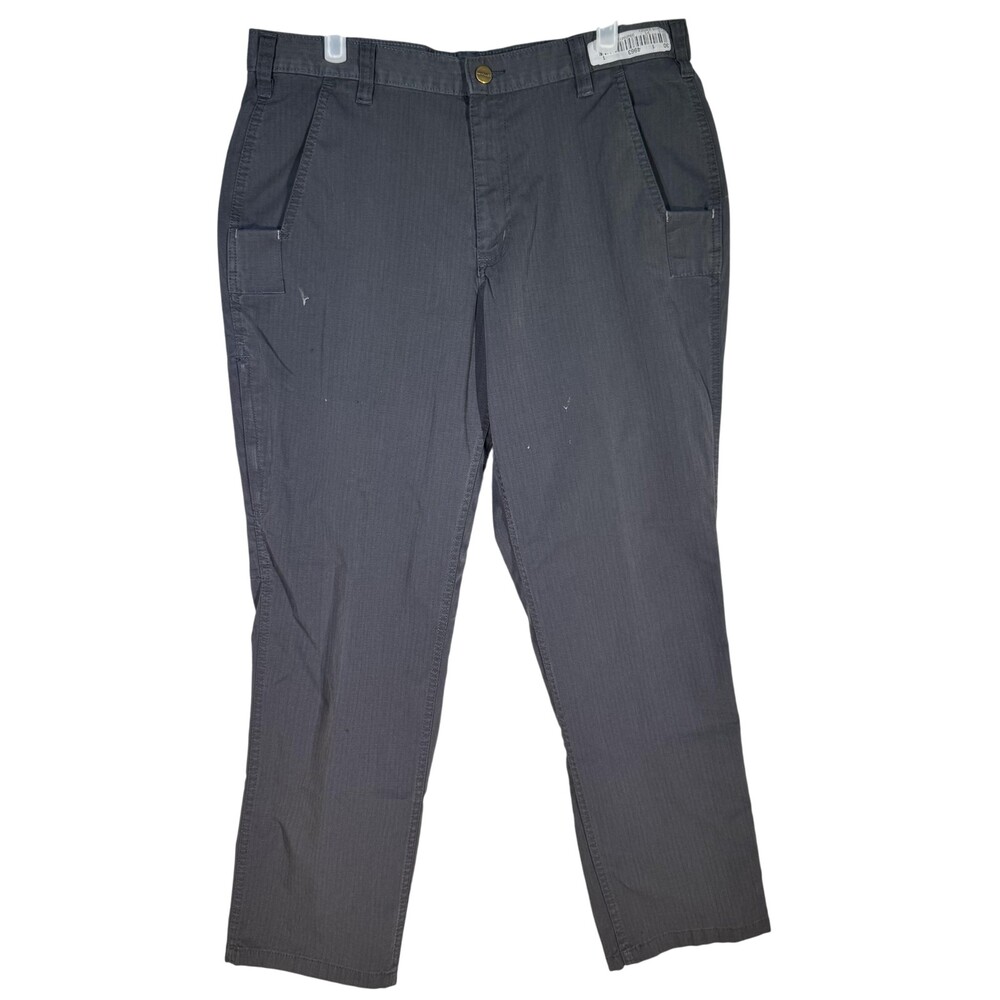 Carhartt Pants Men’s 37x29 Gray Ripstop Relaxed Fit Utility Workwear